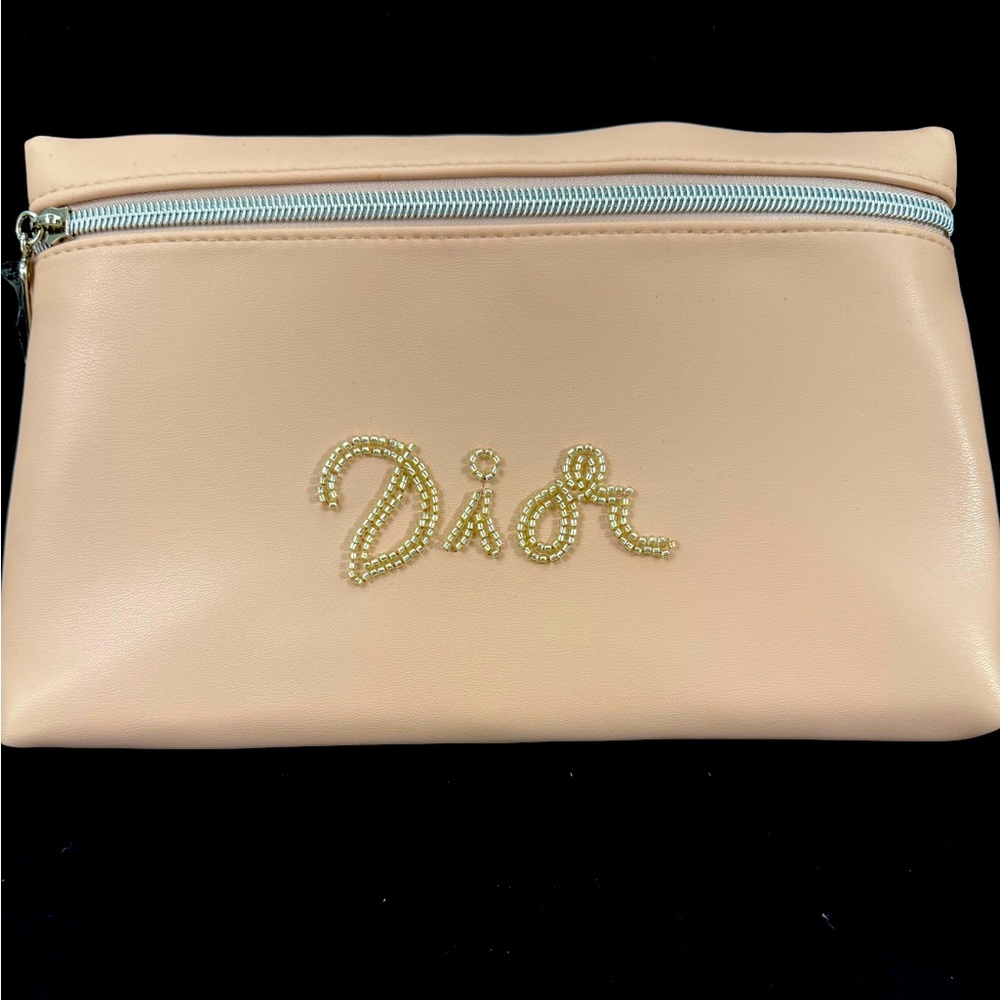 Dior Pouch Cosmetics Organizer Makeup Bag Pink Dopp Kit Clutch Designer GWP NEW